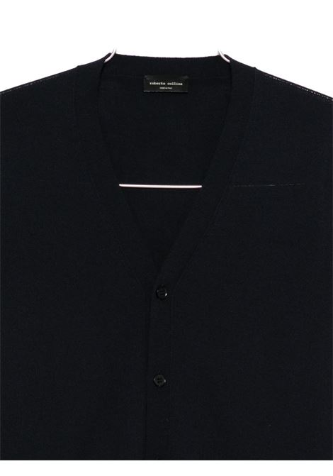 cardigan uomo navy ROBERTO COLLINA | 253M01010M0110